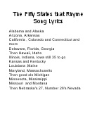 50 States Alphabetical Order Song Lyrics لم يسبق له مثيل الصور