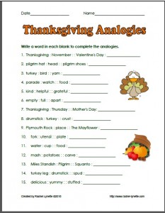 free printable analogy worksheets for high school