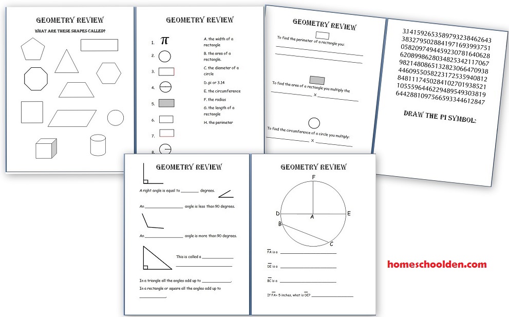 Geometry-Review-Worksheet-Packet