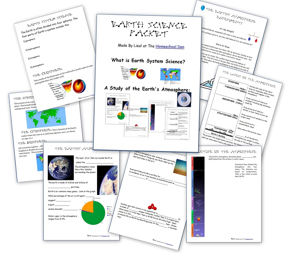 Earth Science Packet on the Layers of the Atmosphere (Now Updated With Regard To Layers Of The Atmosphere Worksheet