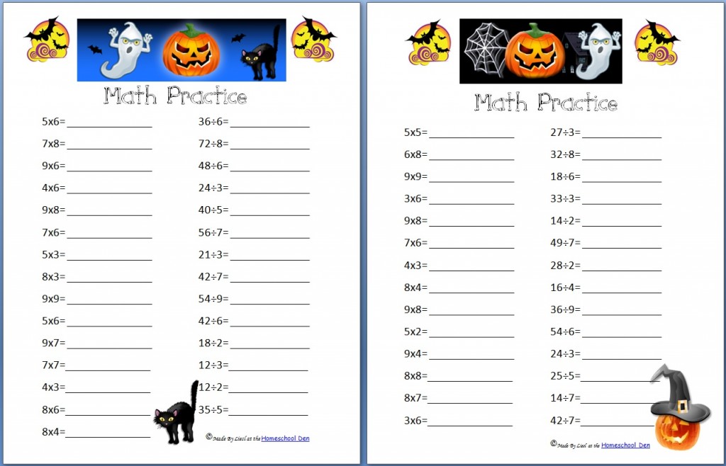 free-halloween-math-practice-pages-multiplication-division-and-fractions-homeschool-den