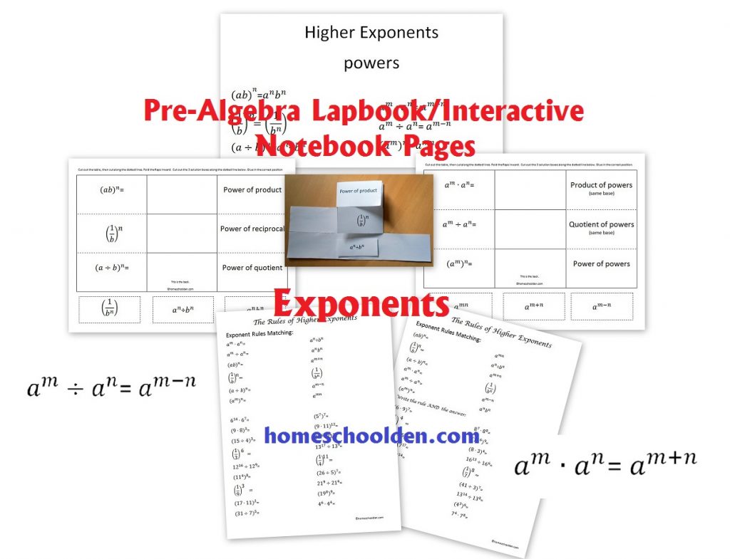 Pre-Algebra-Exponents-Worksheets-Interactive-Notebook-Pages