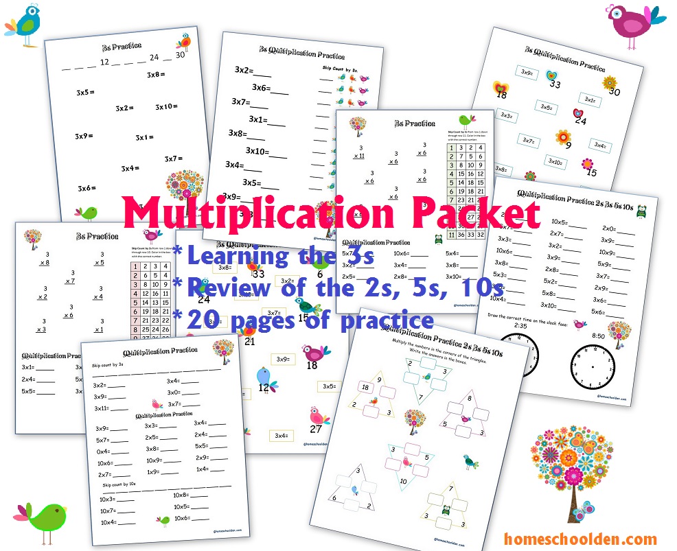 Free 30 Page Halloween Multiplication Packet Math Worksheets And Games Homeschool Den