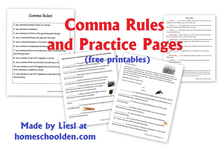 Free punctuation worksheets for middle school