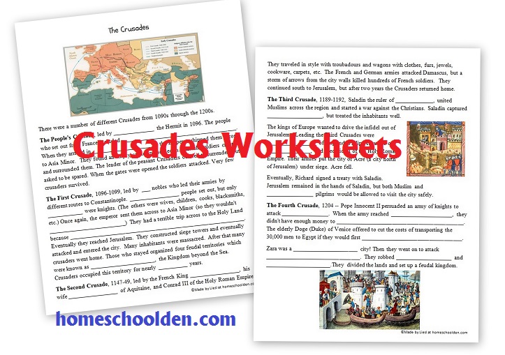 crusades worksheet answers