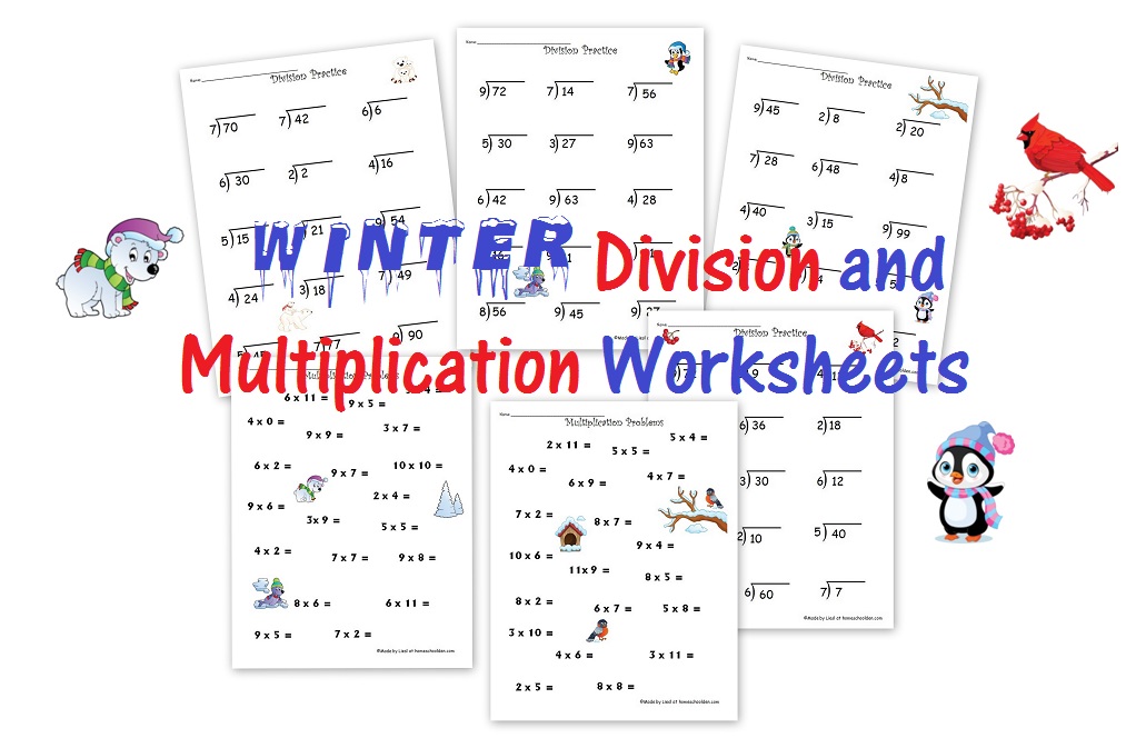 free-winter-division-and-multiplication-worksheets-homeschool-den