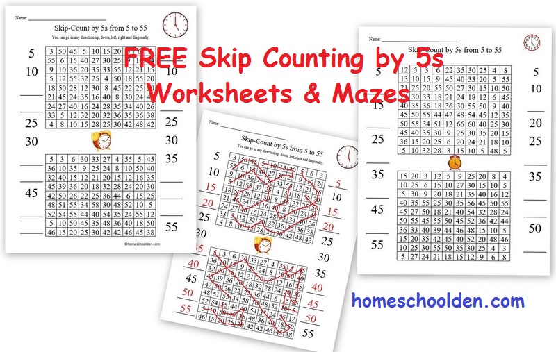 free-clock-printable-free-skip-counting-by-5s-activities-homeschool-den