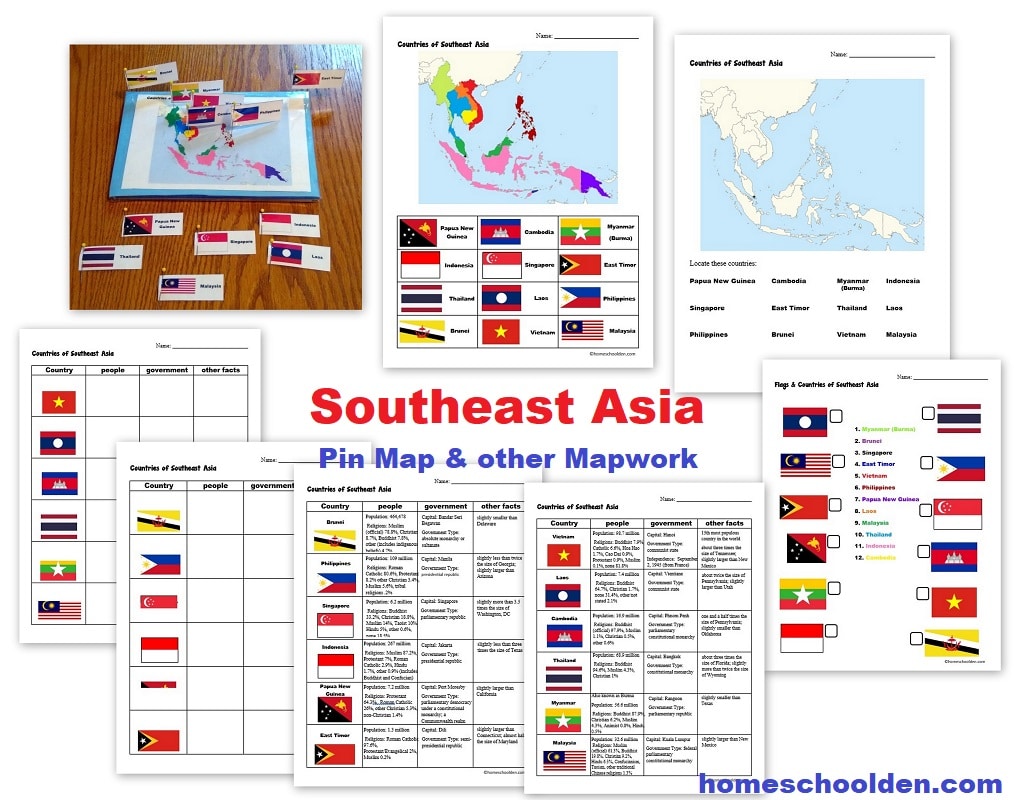 Southeast Asia Map Packet