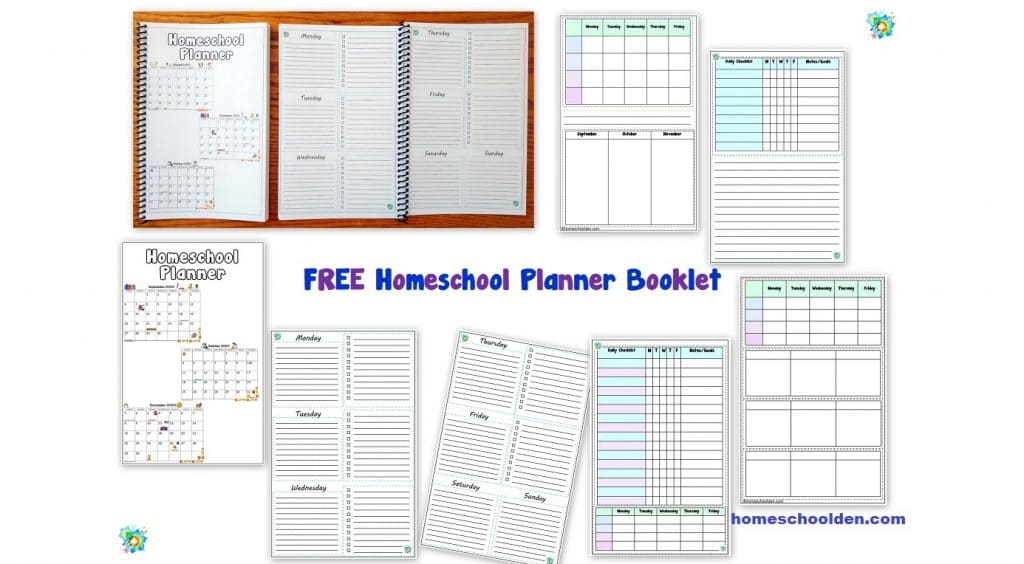 Free Printable Homeschool Planner Booklet