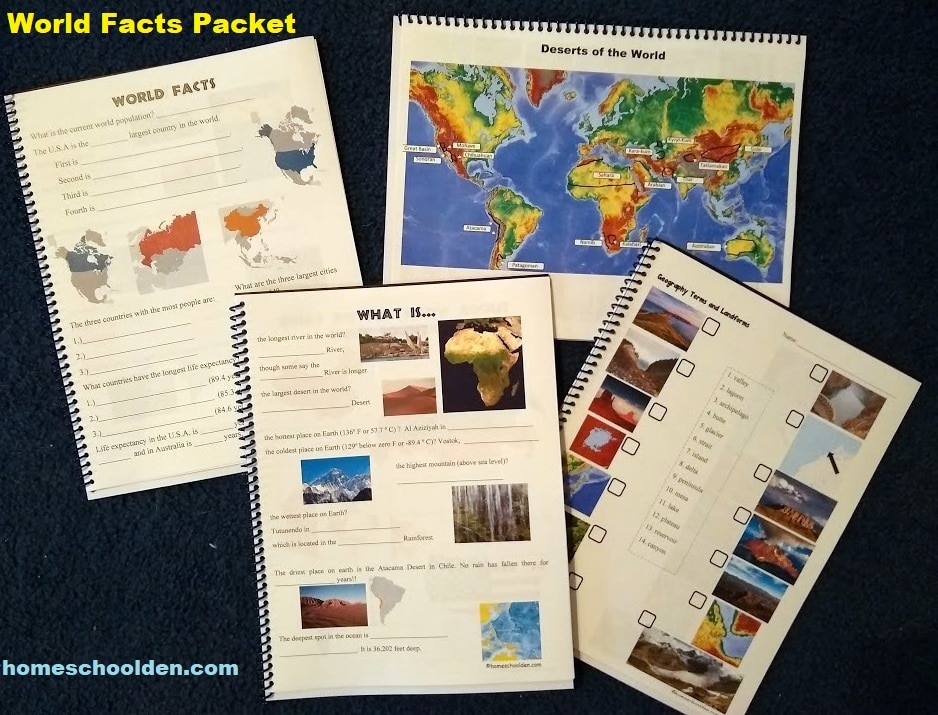 World Facts Packet Pages