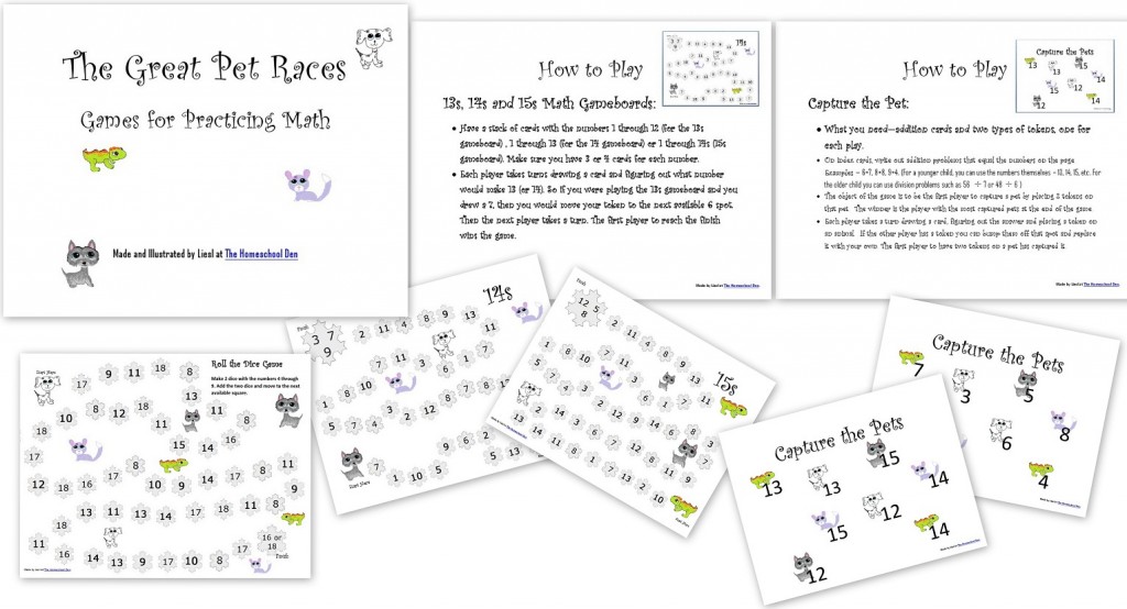 Math Games-The Great Pet Races