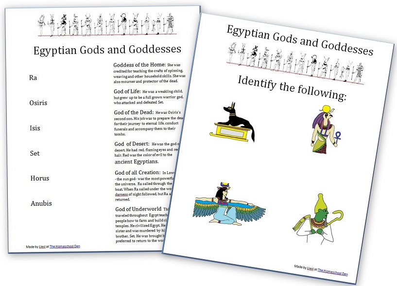 AncientEgypt-Gods-Goddesses-Worksheets