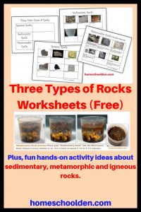 Three Types of Rocks Worksheets (Free)
