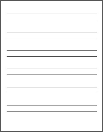 Handwriting Blank Page