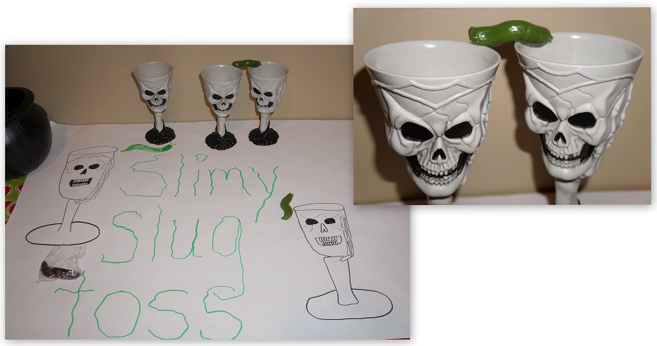 Slimy Slug Toss Halloween Game