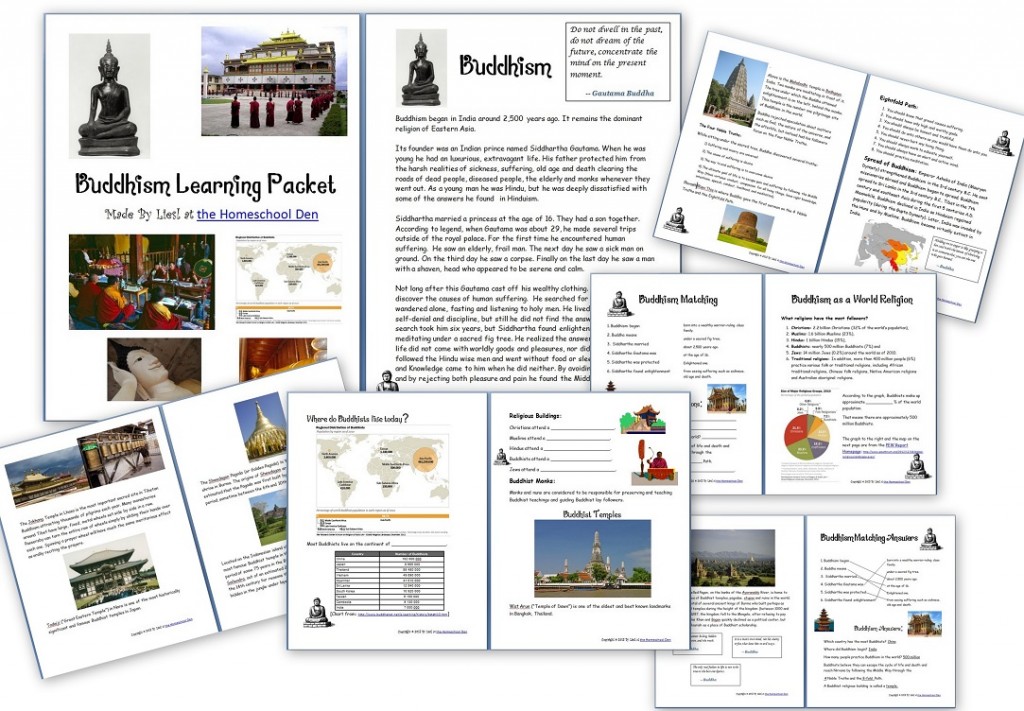 Buddhism Worksheets