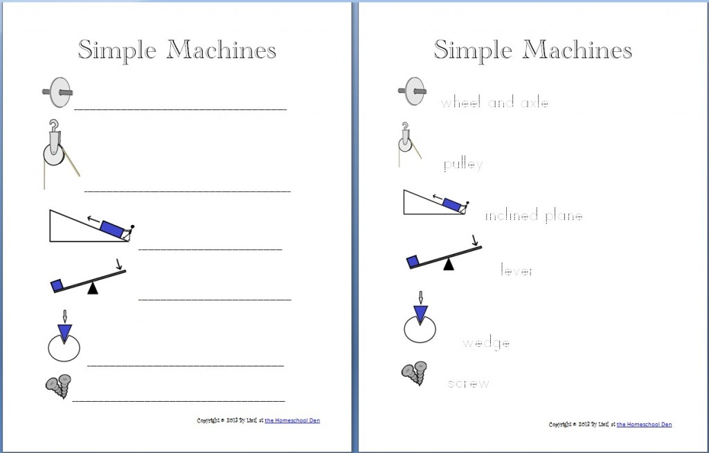 SimpleMachinesWorksheets