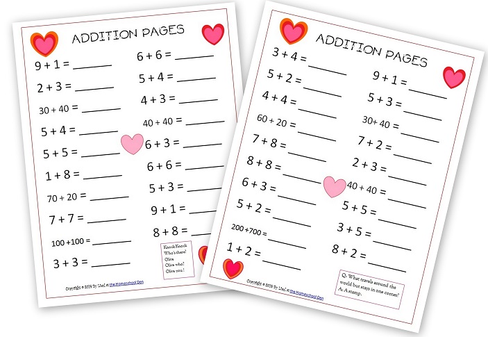 Valentines Addition Pages