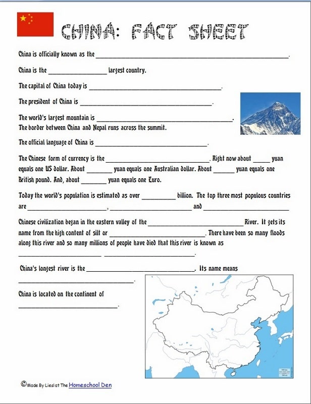 China Fact Sheet - Free
