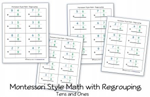 MontessoriStyleMath-withRegrouping-Tens-and-Ones