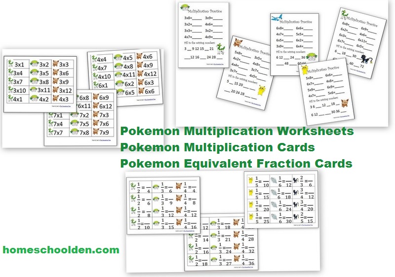 Pokemon-Math-Worksheets