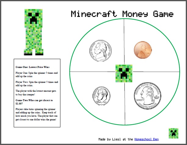 Minecraft Coin Money Game