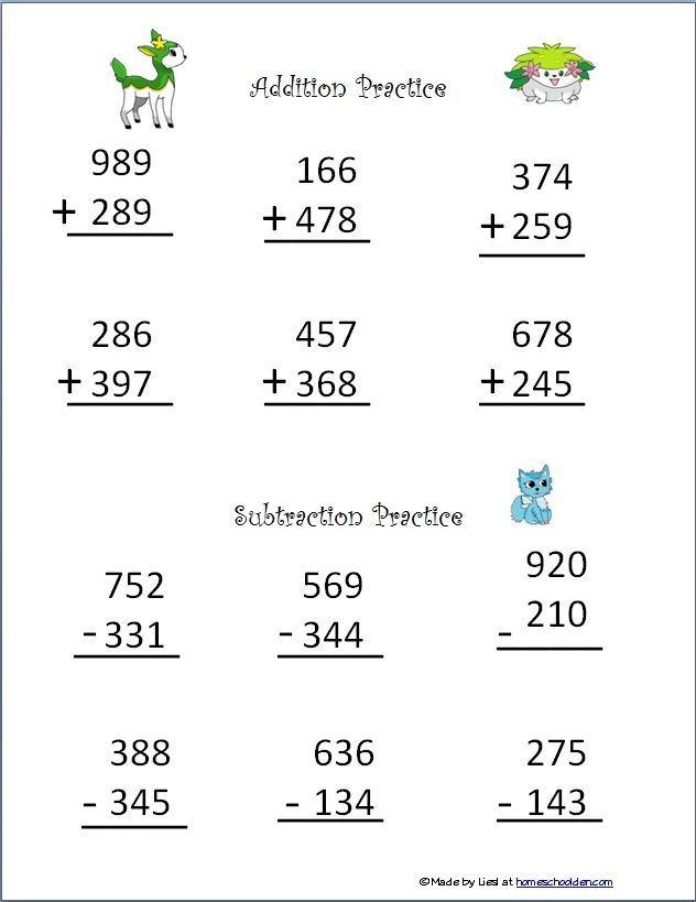 Minecraft Addition And Subtraction Worksheets