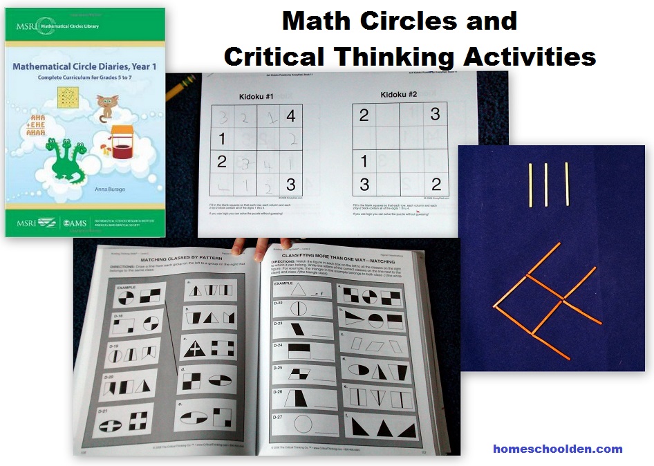 Math Circles - Critical Thinking Activities
