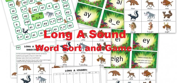 Long A Sound - Activities and Word Sort
