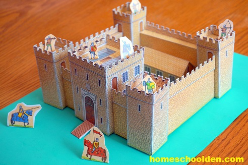 Medieval Paper Castle Project for Kids - Middle Ages