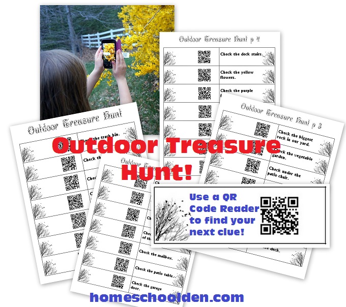 Outdoor Treasure Hunt - printable