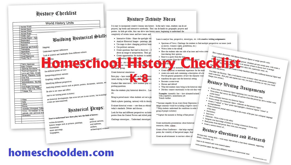 HistoryChecklist-Homeschool-GradesK-8