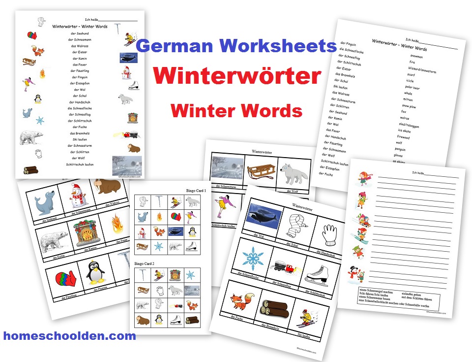 german-worksheets-winterworter-winter-words