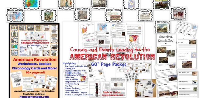 American Revolution Unit - Worksheets and Activities