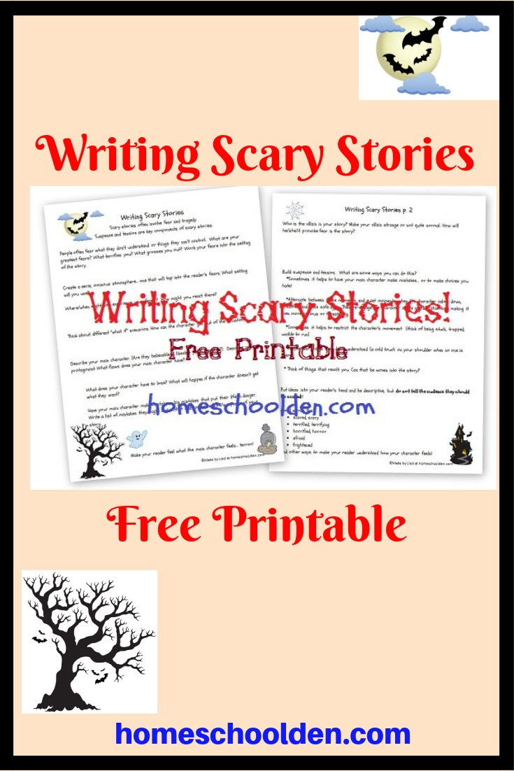 creative writing scary story examples