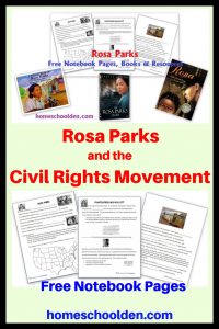 Rosa Parks Notebook Pages - Montgomery Bus Bocott - the Civil Rights Movement