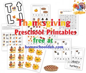 Thanksgiving-Preschool-Printables