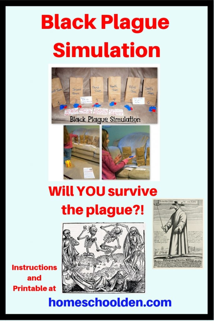 Black Plague Simulation - Printable and Instructions