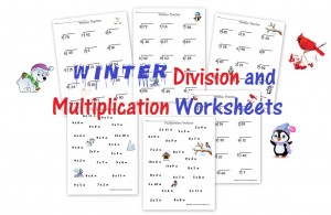 Winter-Division-Multiplication-Worksheets