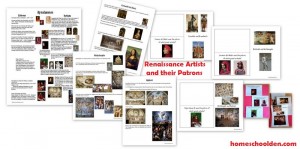 Renaissance-Artists-and-their-Patrons-Worksheets-Lapbook