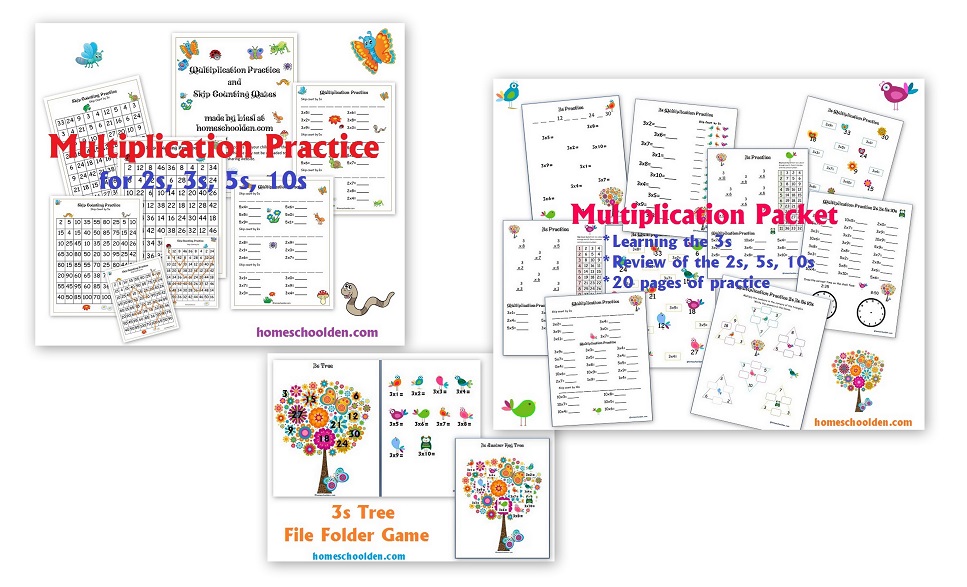 Multiplication Worksheets 2s 3s 5s 10s