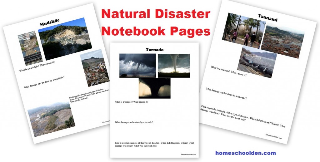 Natural-Disaster-Notebook-Pages