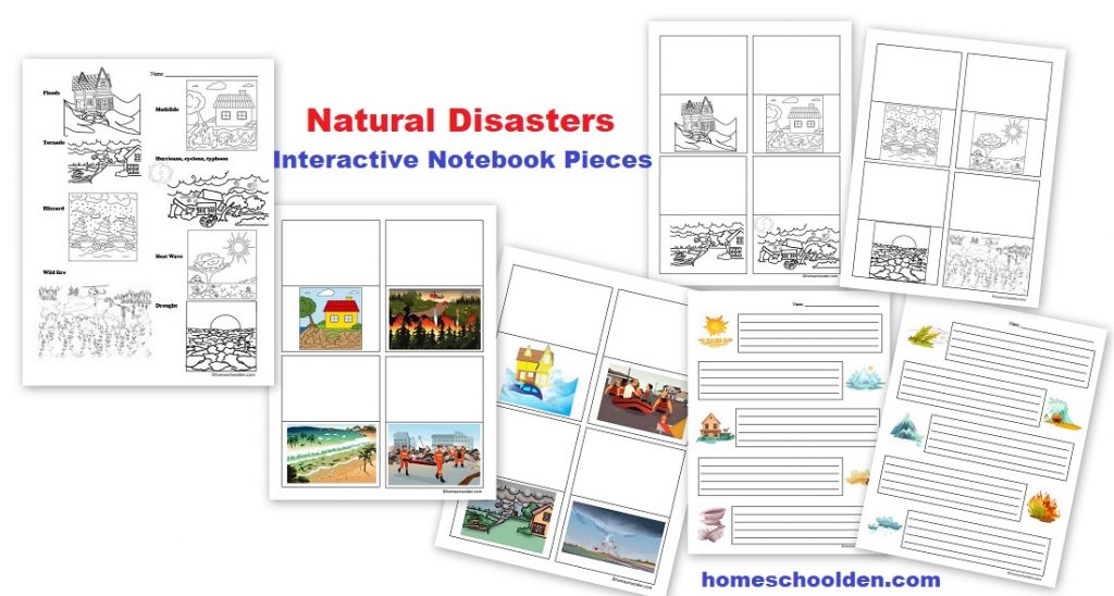 Natural Disasters Interactive Notebook Pages