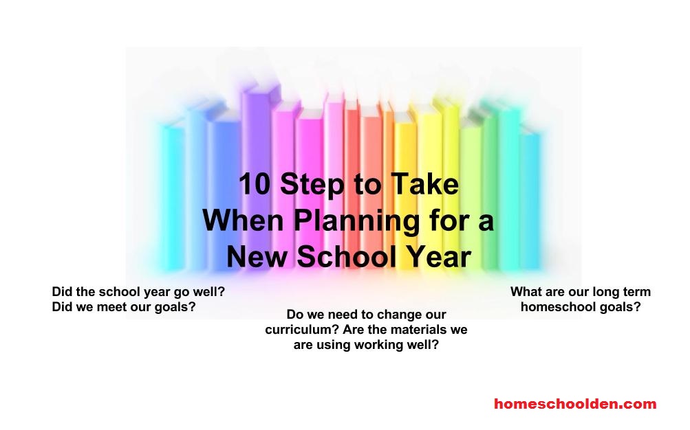 Planning for a new homeschool year-homeschoolden