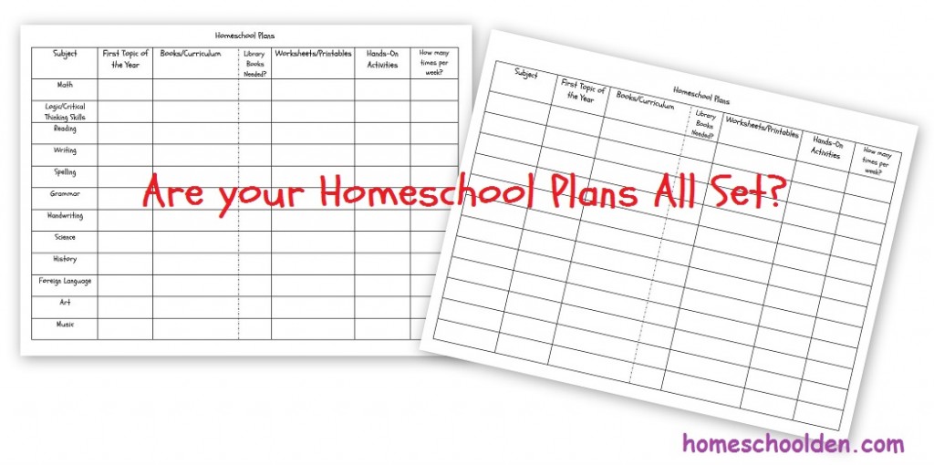 Homeschool-Plans