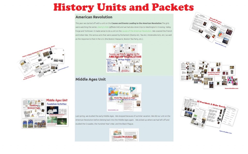 Homeschool History Units
