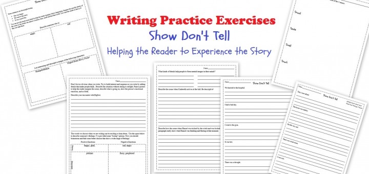Show Don't Tell Writing Worksheets