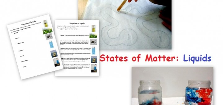 States of Matter Activities about Liquids