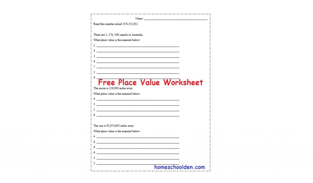 place-value-worksheet