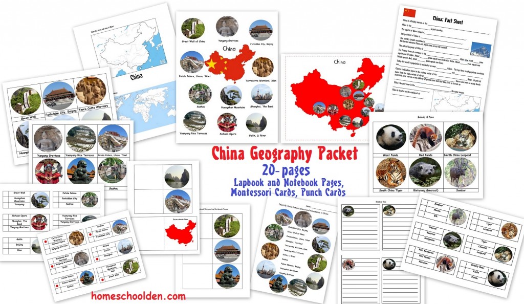 China Geography Packet